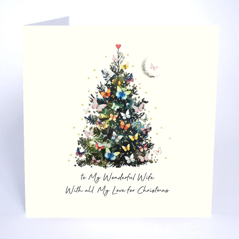To My Wonderful Wife with All My Love for Christmas Card