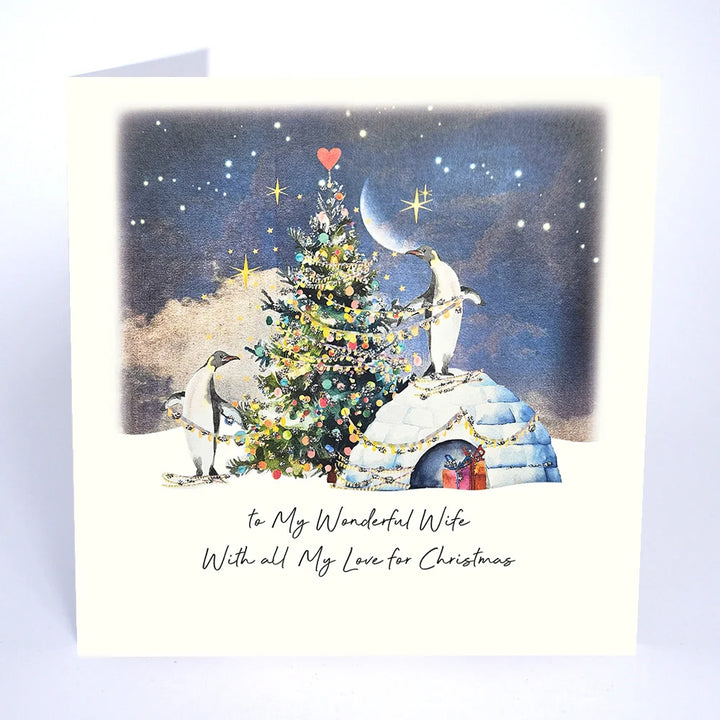 To My Wonderful Wife with All My Love for Christmas Card