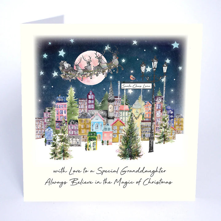 With Love to a Special Granddaughter - Always Believe in the Magic of Christmas Card