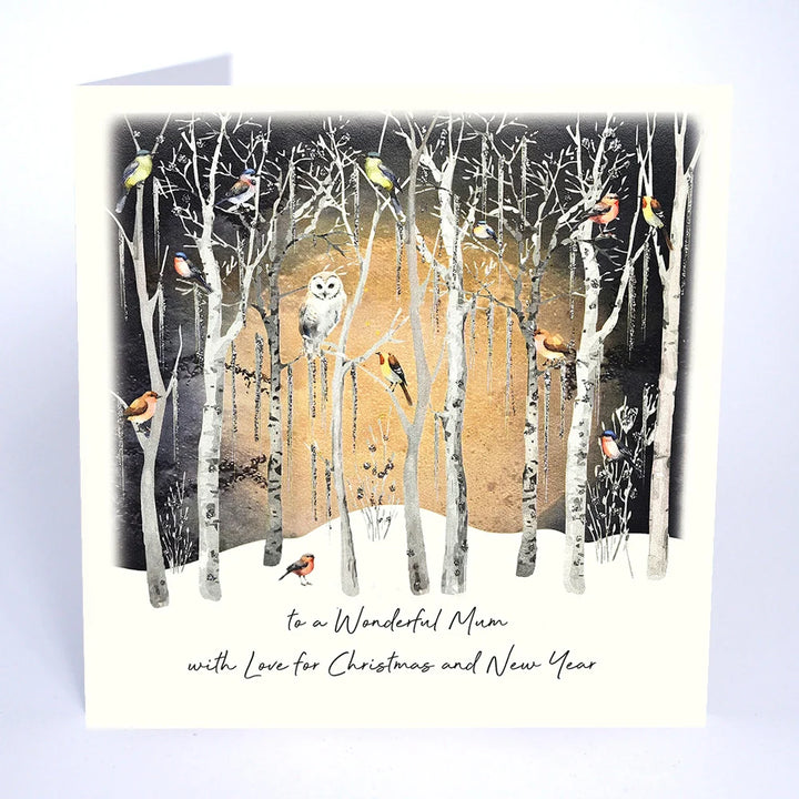 To a Wonderful Mum with Love for Christmas and New Year Card