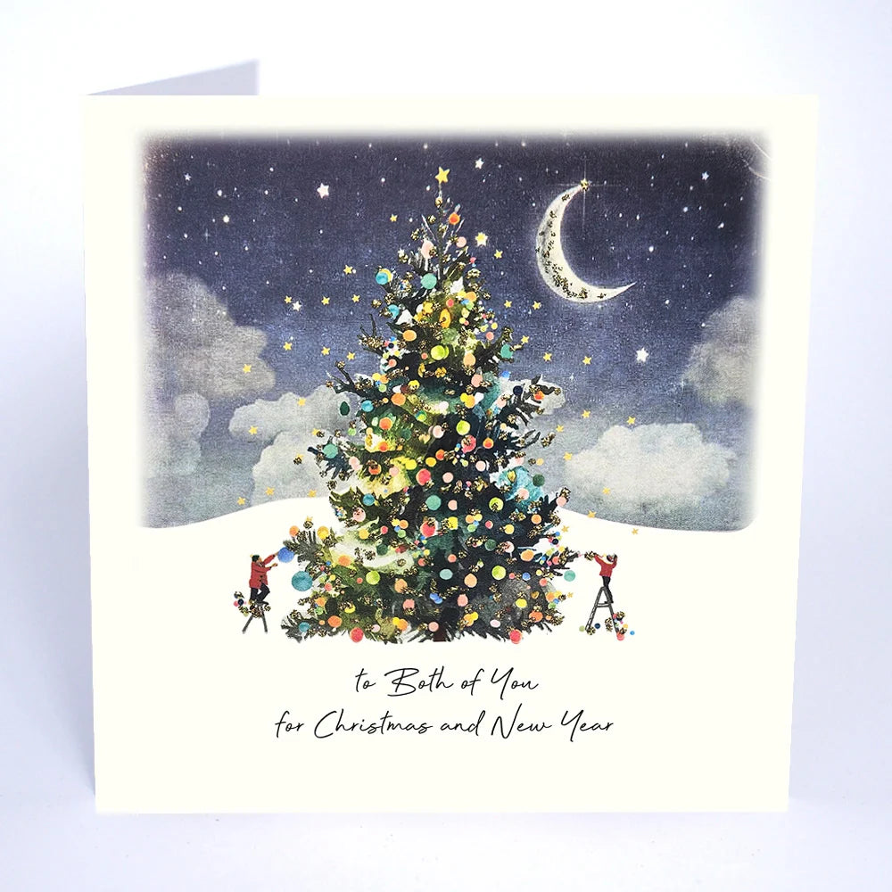 To Both of You for Christmas and New Year Card