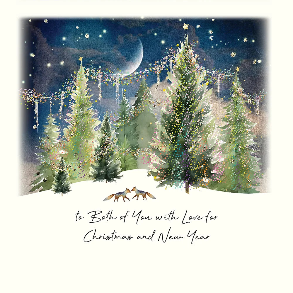 To Both of You with Love for Christmas and New Year Card