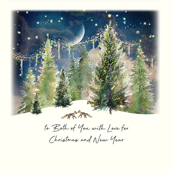 To Both of You with Love for Christmas and New Year Card