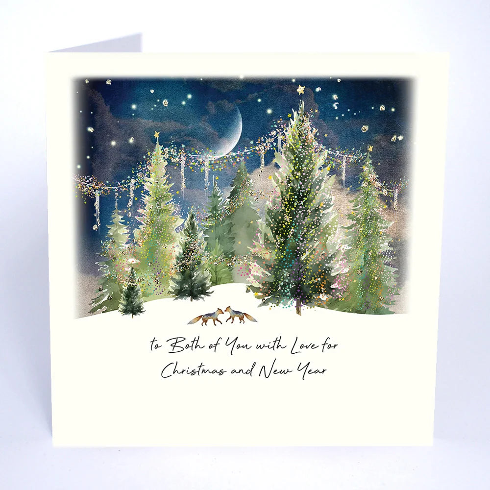 To Both of You with Love for Christmas and New Year Card