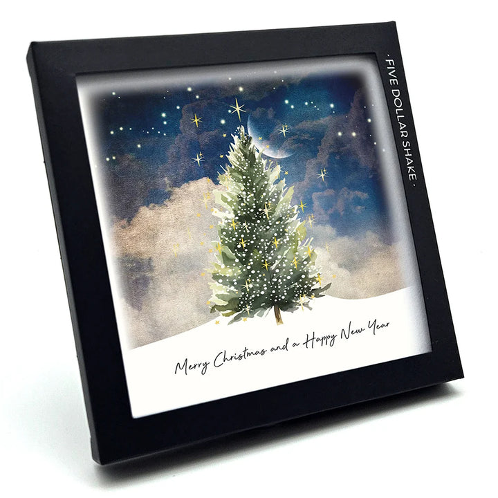 Christmas and New Year Tree Box of 6 Cards