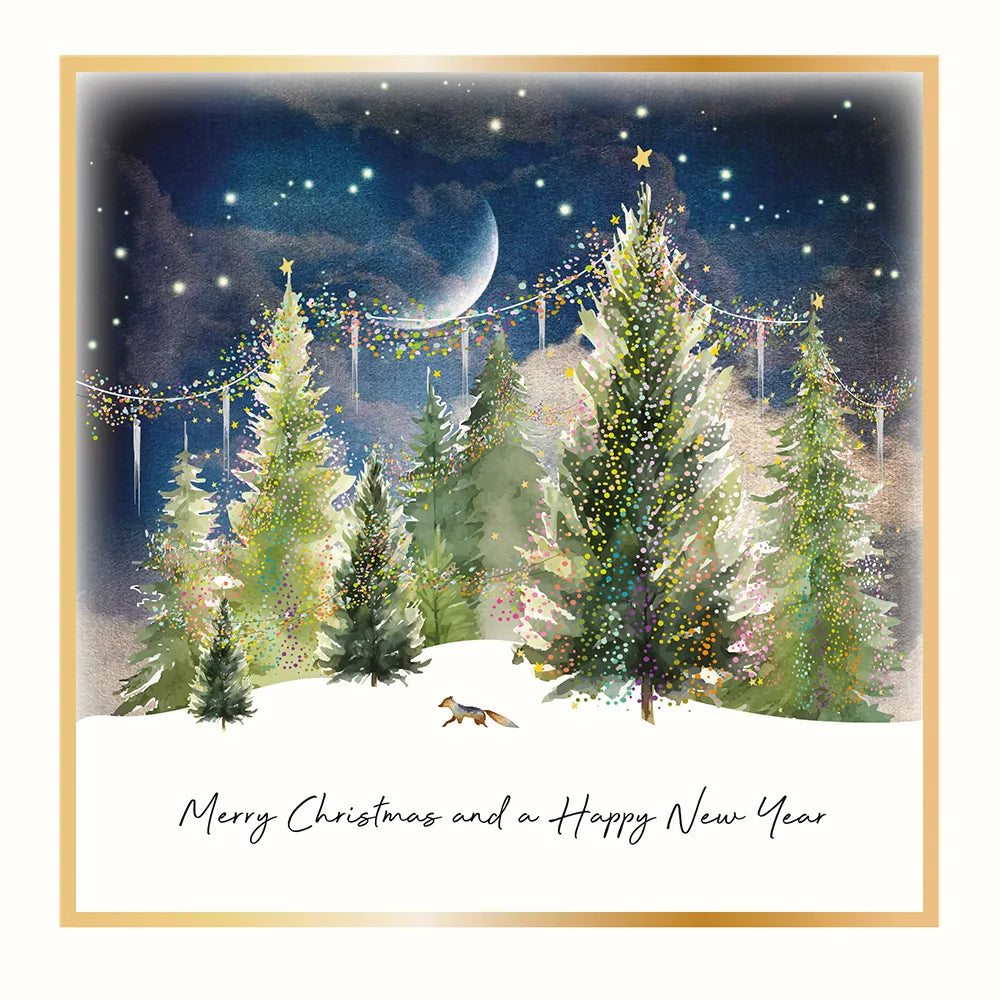 Christmas and New Year Forest Box of 6 Cards
