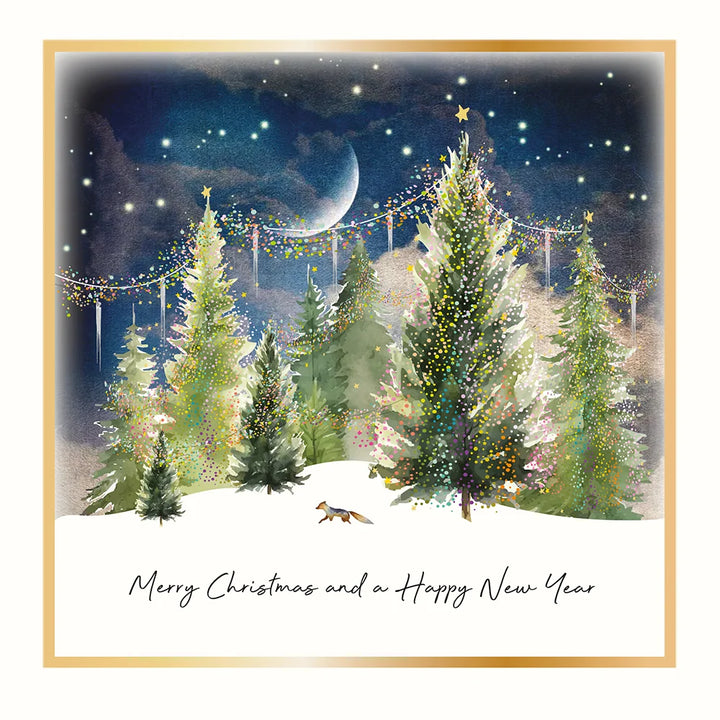 Christmas and New Year Forest Box of 6 Cards