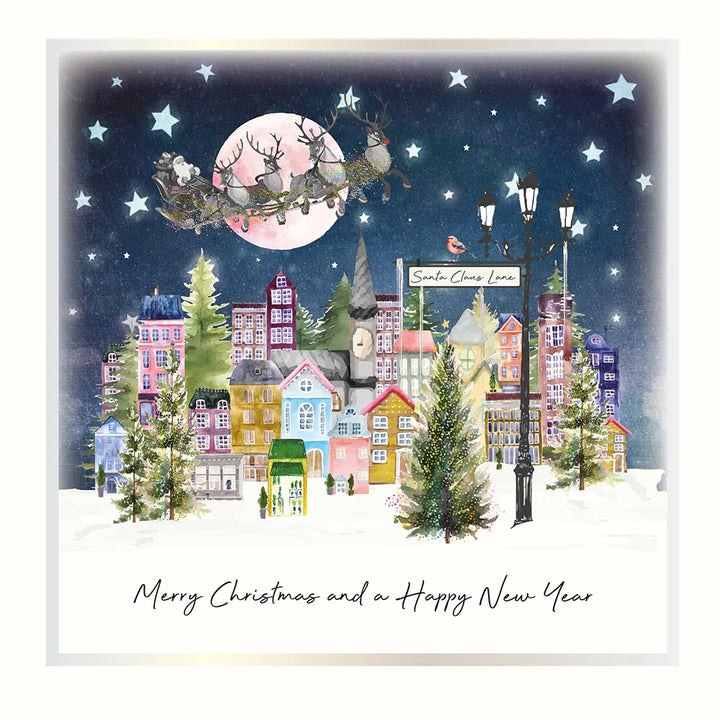 Merry Christmas and a Happy New Year Box of 6 Cards