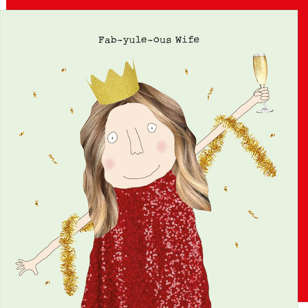 ‘Fab-yule-ous Wife’ Card
