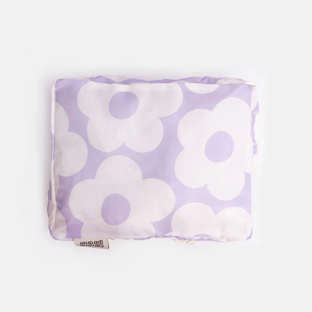 Caroline Gardner Mono Spot/Flowers set of 3 Packing Cubes