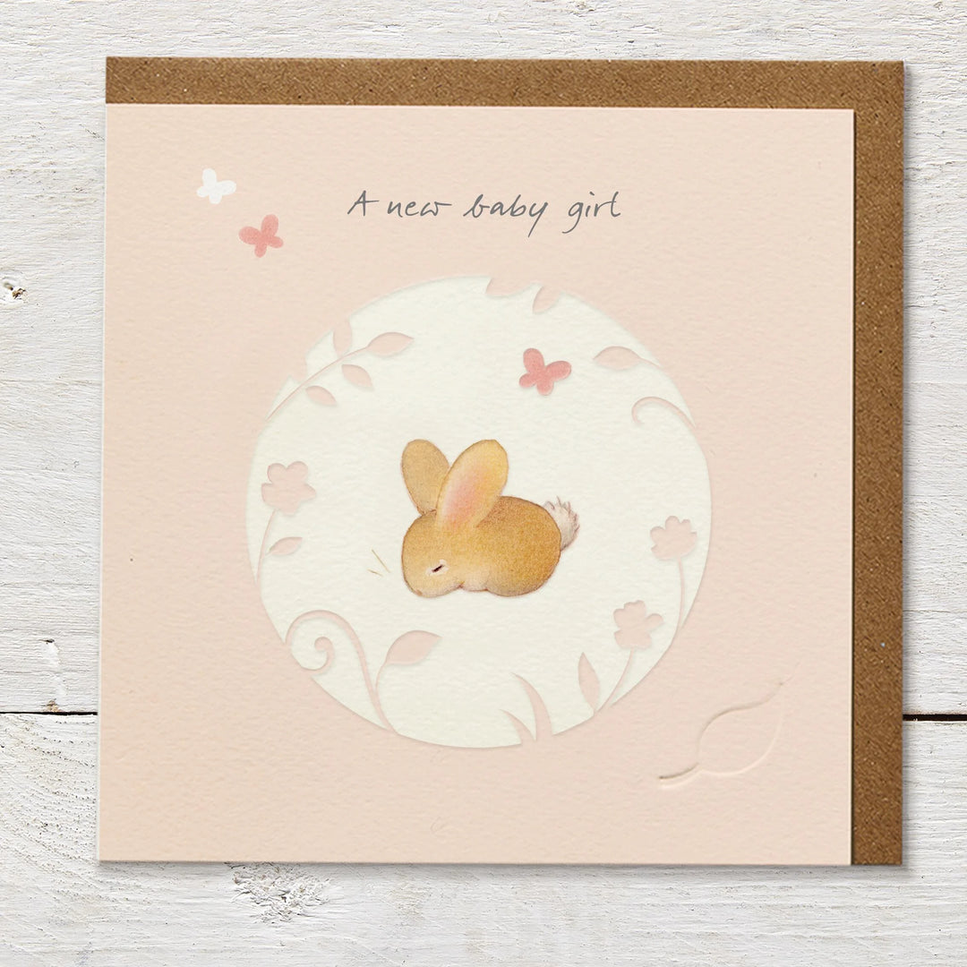Ginger Betty New Baby Girl card from Cornucopia Home and Gift featuring a charming design for celebrating a new arrival
