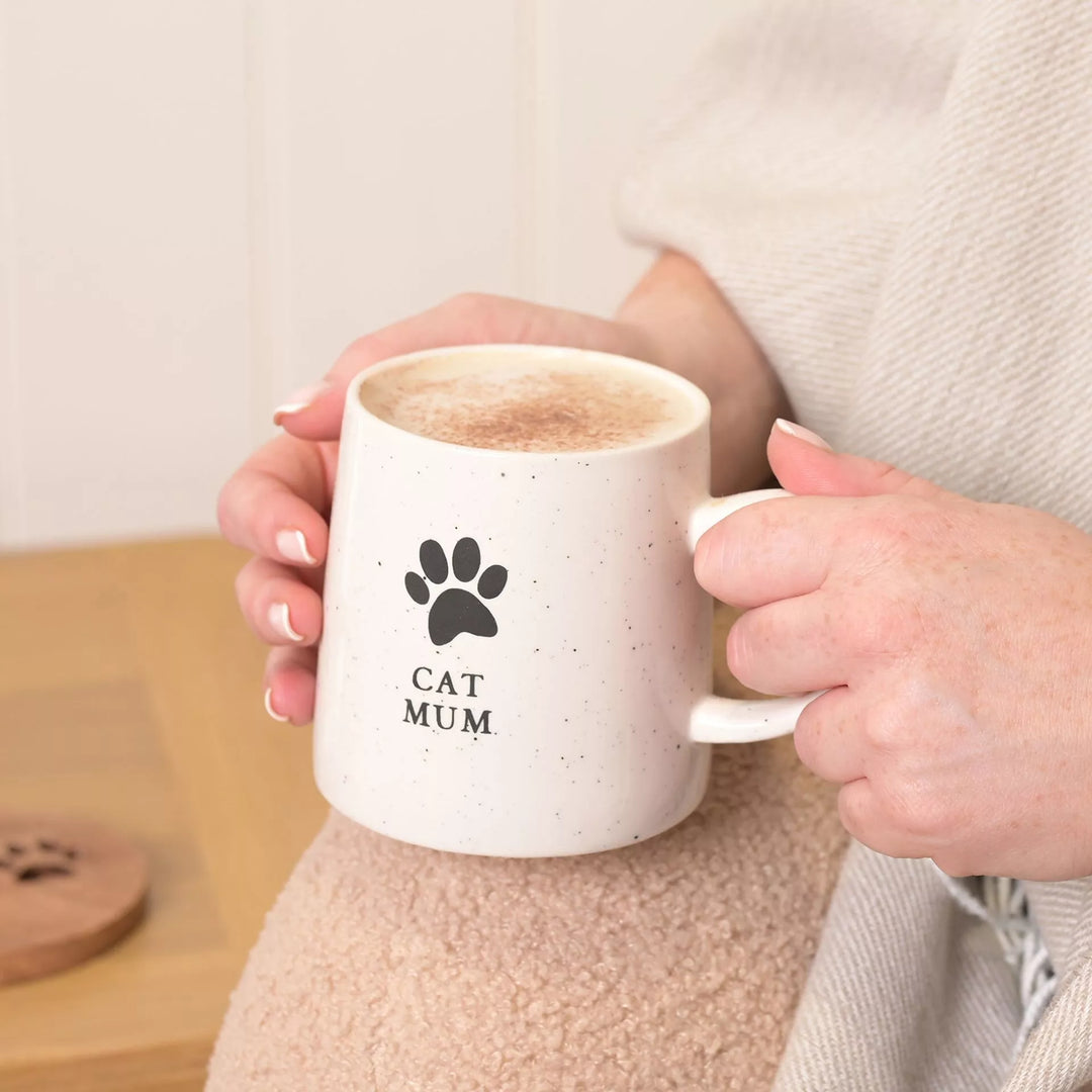 Widdop &amp; Co Best of Breed Paw Prints Mug featuring cat paw print design for cat mums, made by Cornucopia Home and Gift.