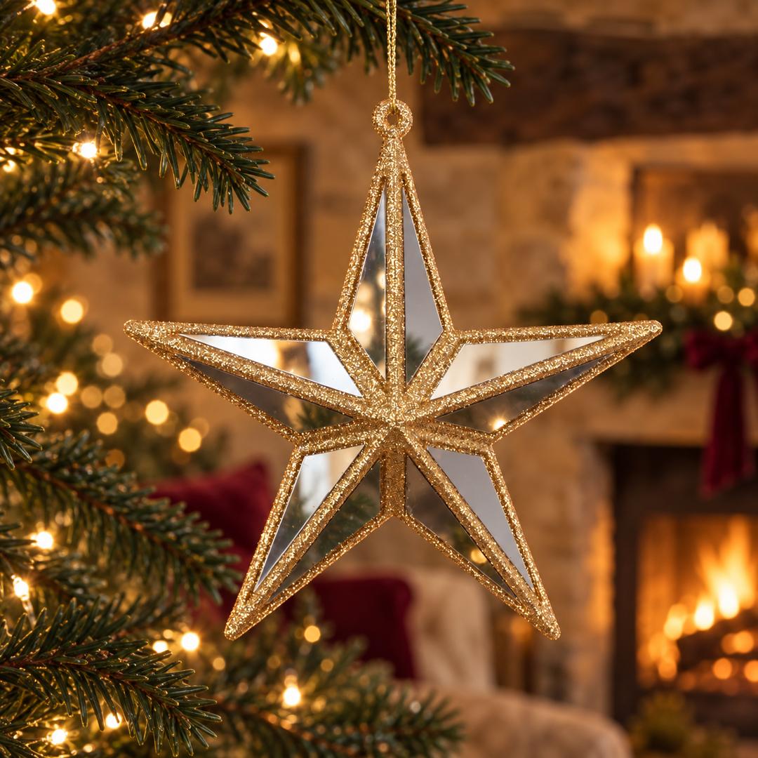 Mirror Star Ornament - 12cm