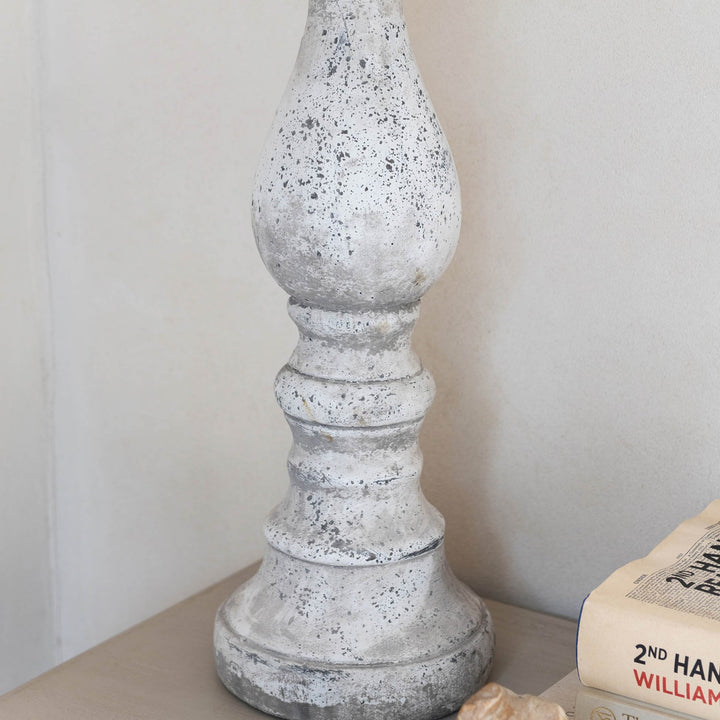 Birkdale Pillar Stone Candleholder by Cornucopia Home and Gift, natural stone design for pillar candles.