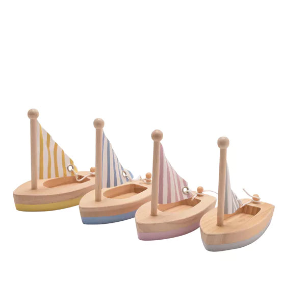 Wooden sailing boats by Widdop &amp; Co, part of Cornucopia Home and Gift&