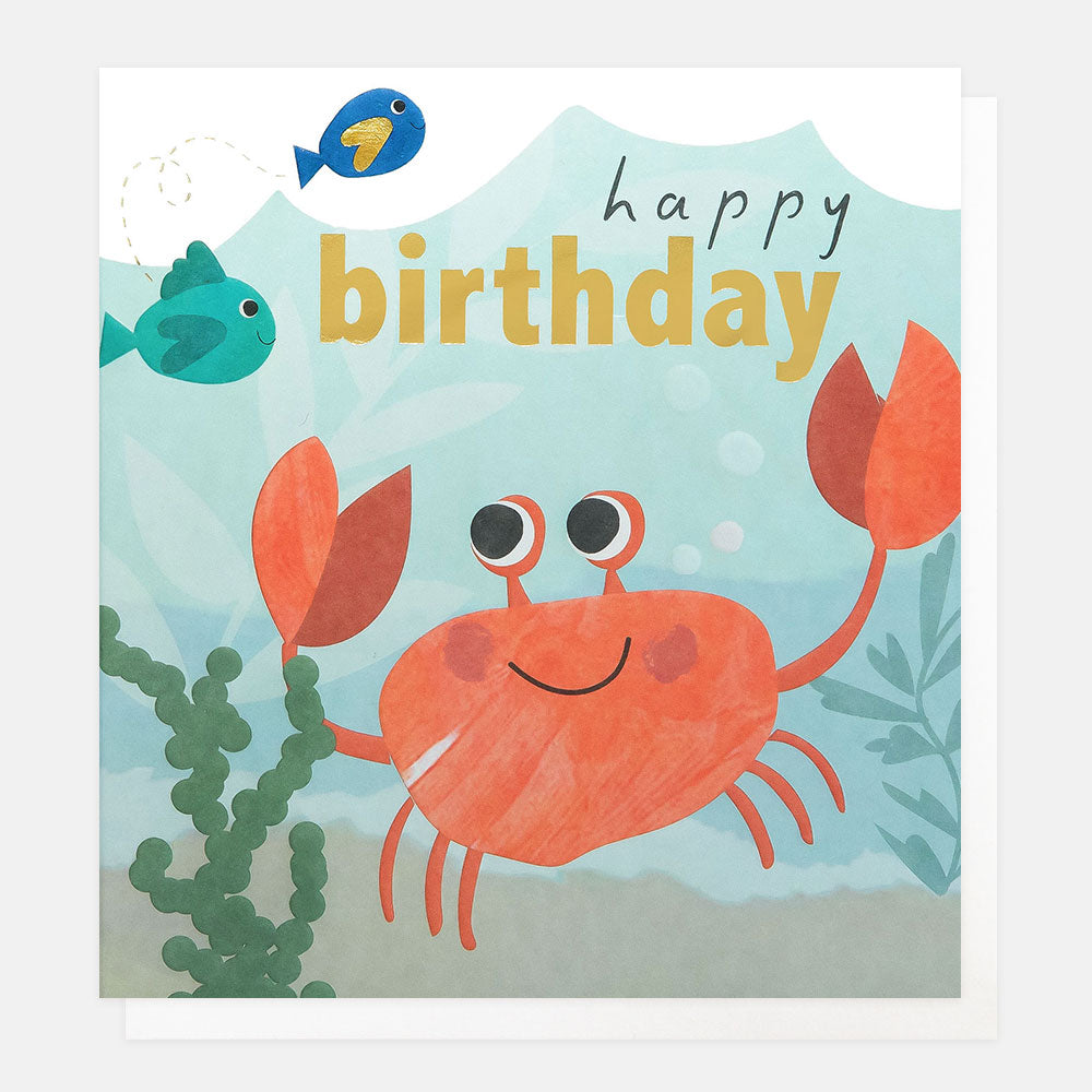 Happy Birthday Crab Card