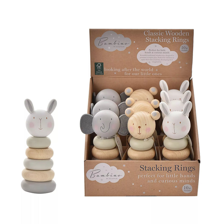 Wooden Tower Stacking Game
