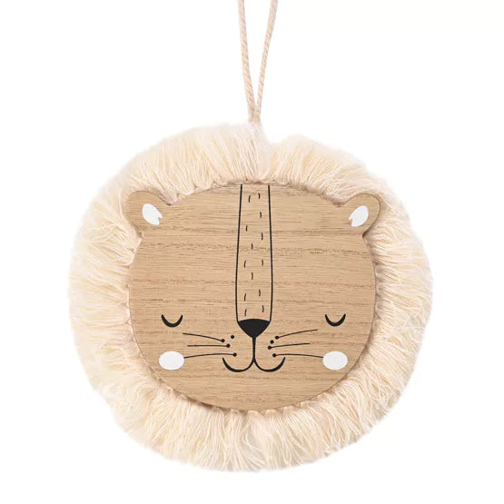 Decorative Petit Cheri hanging lion head by Widdop &amp; Co, 19cm, from Cornucopia Home and Gift, featuring a detailed lion face design.