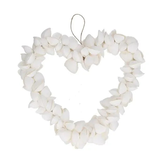 Gisela Graham Clam Shell Heart Wreath