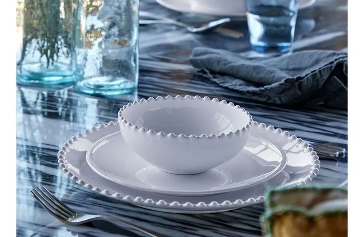 Pearl white salad plate from Cornucopia Worcester&