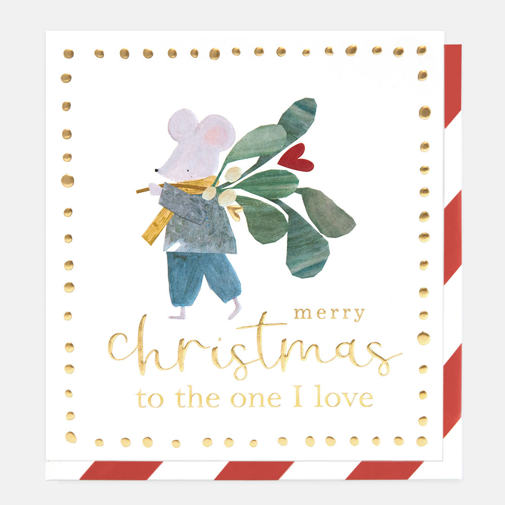Merry Christmas to the One I Love Mouse Card