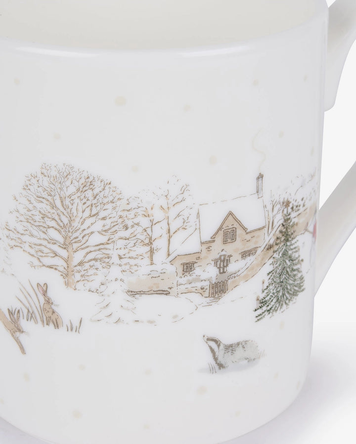 Snowy Village Mug