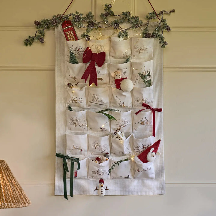Snowy Village Fabric Advent Calendar