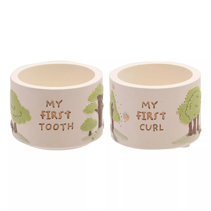 Winnie the Pooh tooth and curl trinket box by Widdop &amp; Co featuring a charming Pooh design for storing small keepsakes