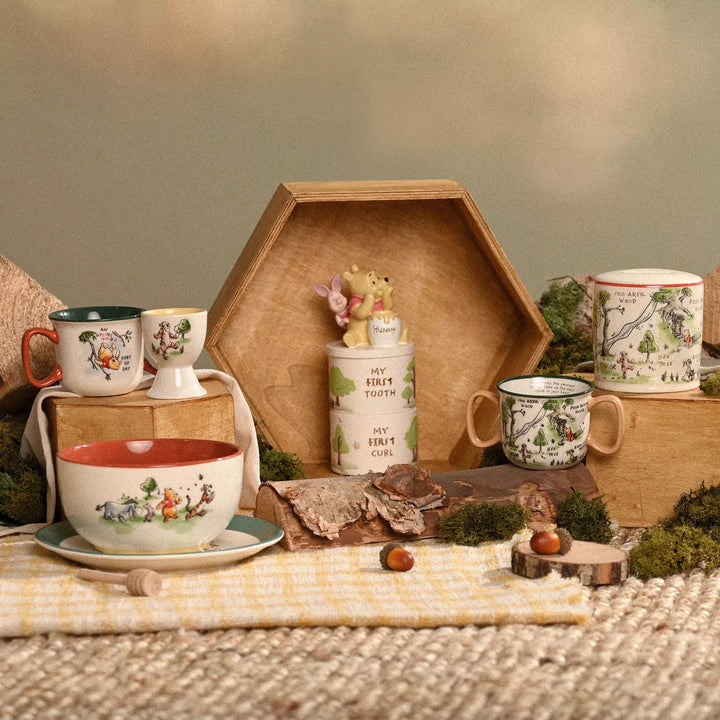 Winnie the Pooh metal trinket box by Widdop &amp; Co, featuring a charming design perfect for storing small keepsakes.