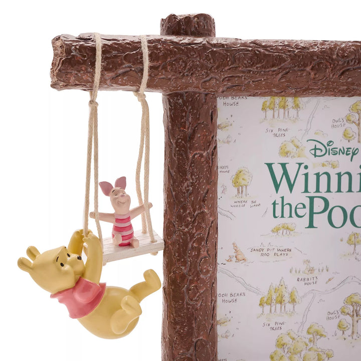 Disney Winnie the Pooh and Piglet swing photo frame by Widdop &amp; Co, featuring a charming design for displaying cherished photos.