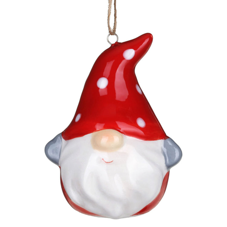 Gonk with Spotty Hat Tree Decoration