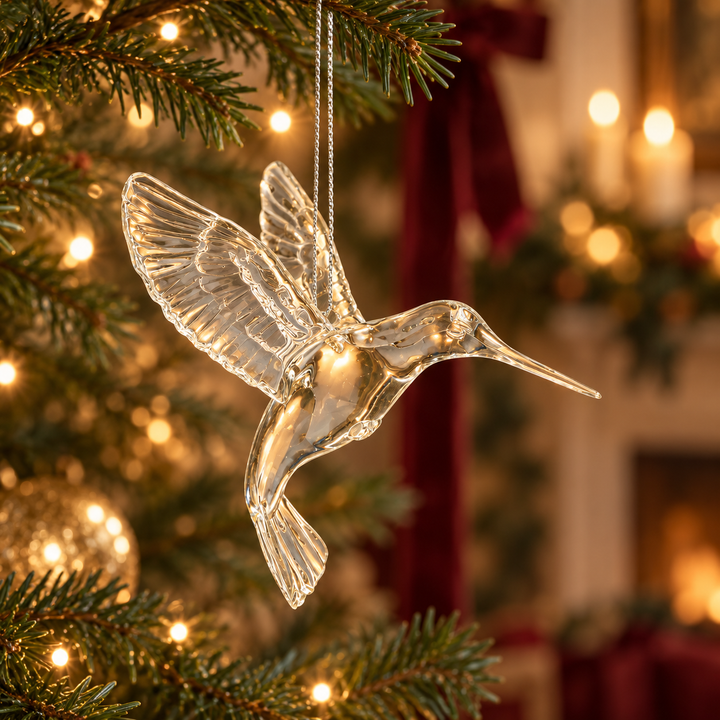 Clear Hummingbird Hanging Decoration