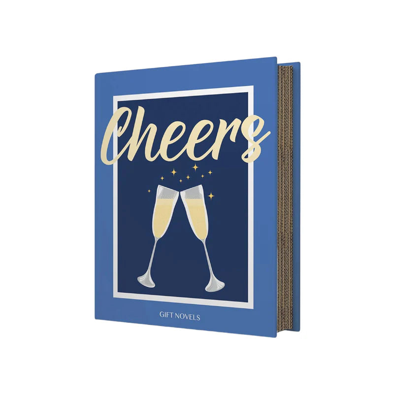 Cornucopia Home and Gift 2-piece wine set in a Cheers wine gift box, with elegant wine glasses and accessories inside.