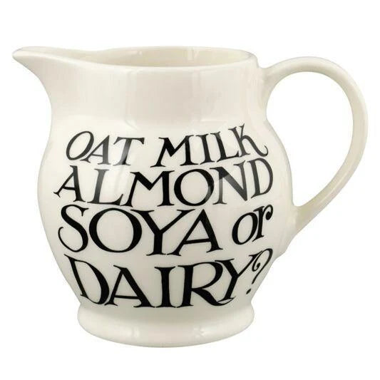 Black Toast Oat, Soya or Dairy Half Pint Jug