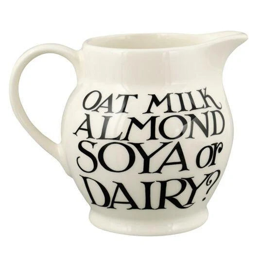 Black Toast Oat, Soya or Dairy Half Pint Jug
