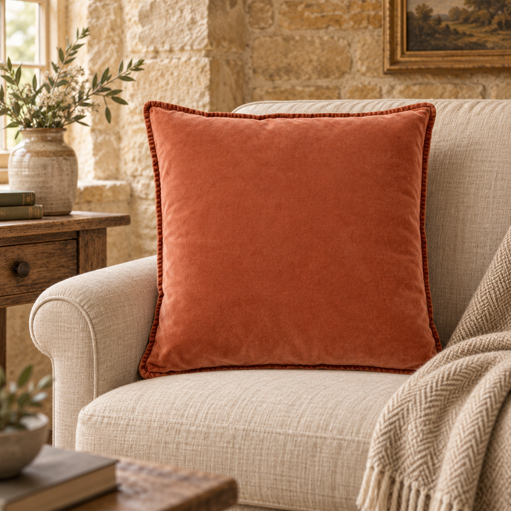 Sienna Stonewashed Velvet Cushion Cover