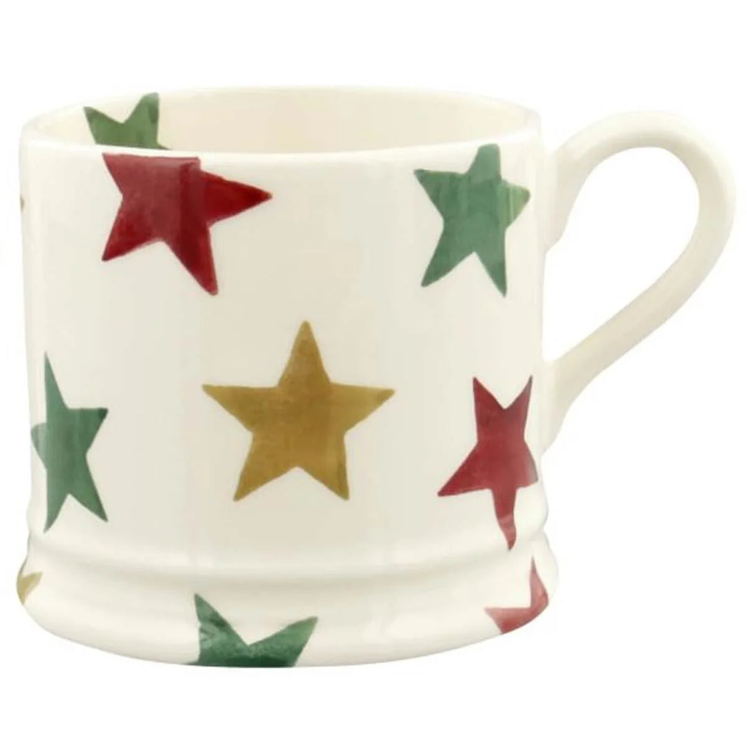Emma Bridgewater Red, Green and Gold Stars Small Mug