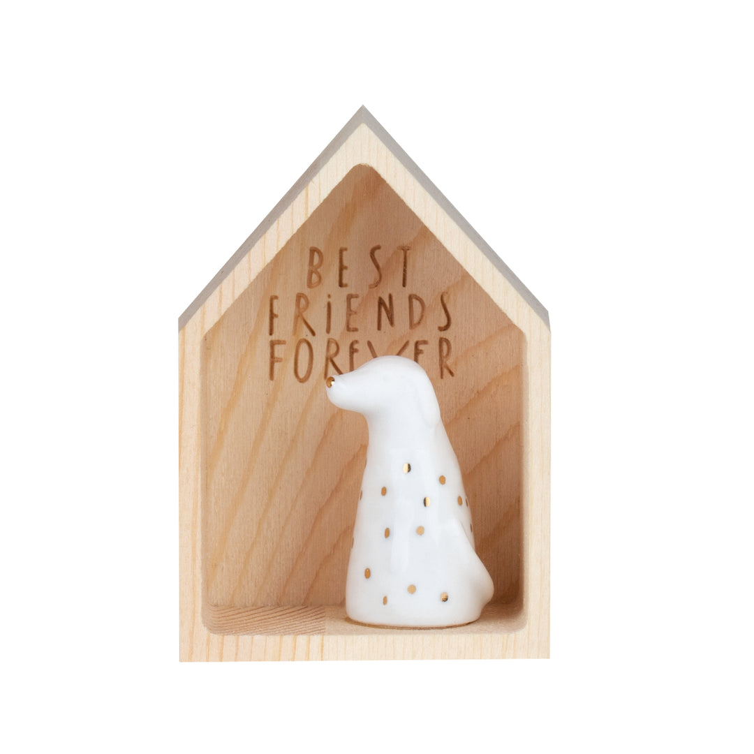 Small Radër home for friendship dog by Cornucopia Home and Gift, showing a cozy, handcrafted wooden pet shelter with a friendly design.