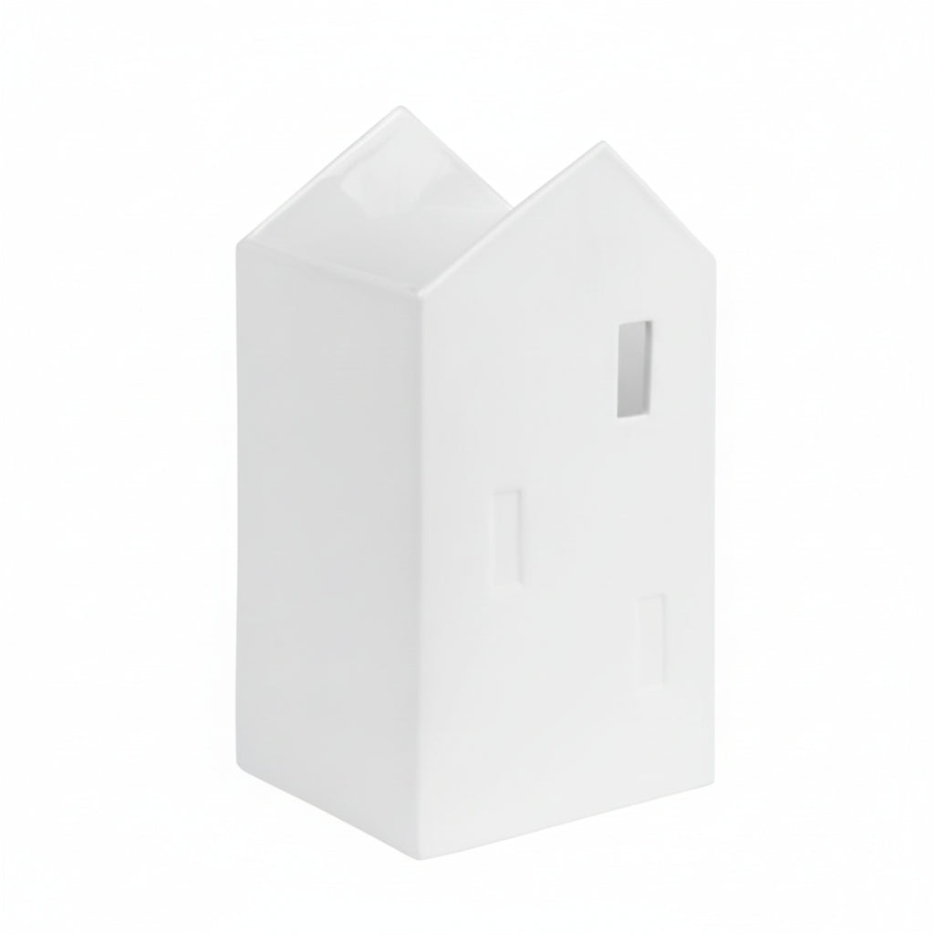 Cornucopia Home and Gift Räder Barn Vase, decorative ceramic vessel with colorful geometric patterns and a rounded shape.