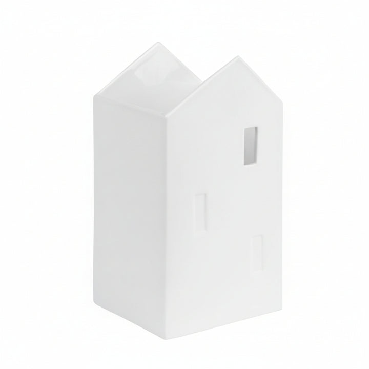 Cornucopia Home and Gift Räder Barn Vase, decorative ceramic vessel with colorful geometric patterns and a rounded shape.
