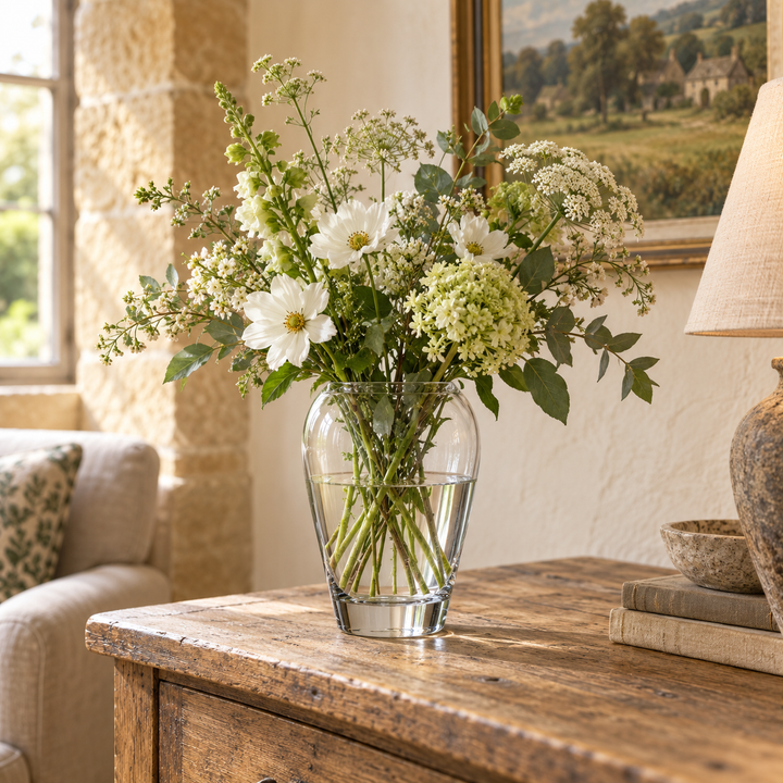 Clear Garden Bouquet Vase - H25cm