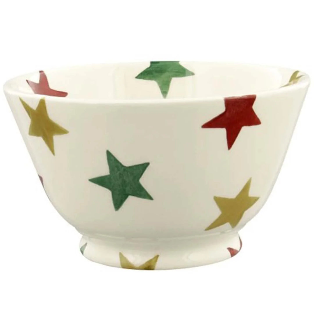 Emma Bridgewater Red, Green and Gold Stars Small Old Bowl