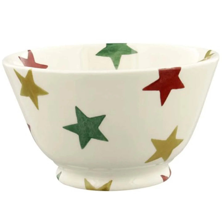 Emma Bridgewater Red, Green and Gold Stars Small Old Bowl