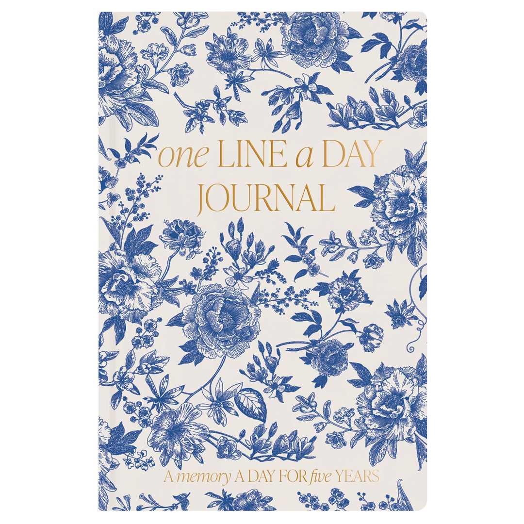 One Line A Day Journal - Blue Delft