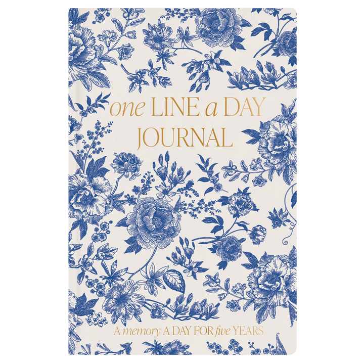 One Line A Day Journal - Blue Delft