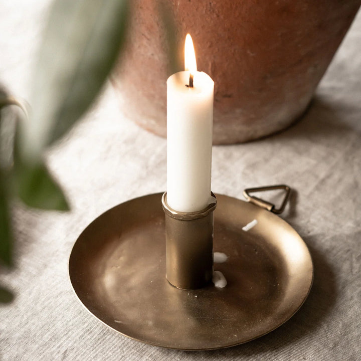 Forged Plate Candle Holder