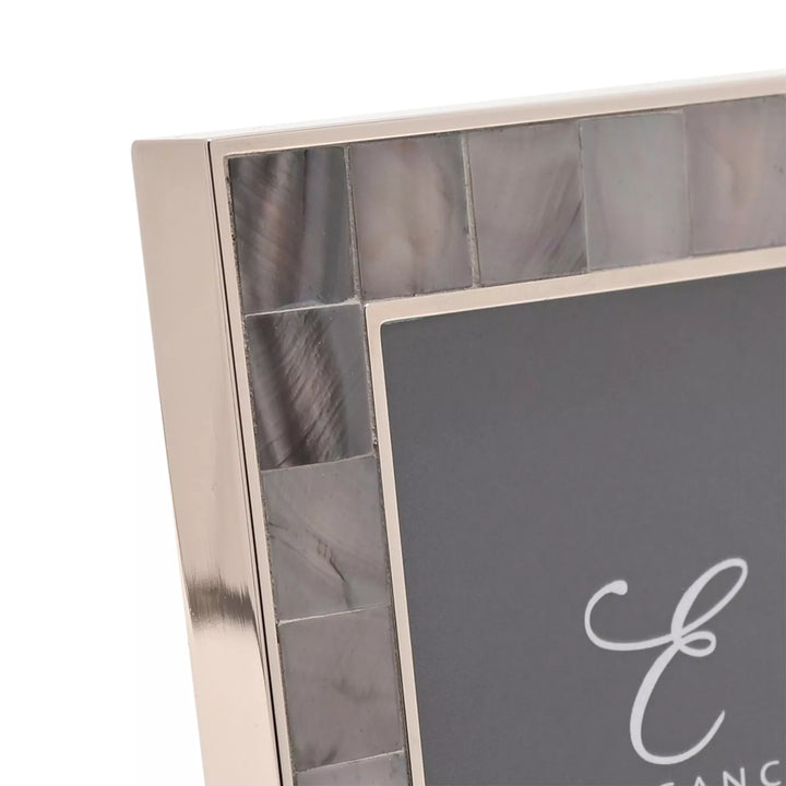 Elegance Grey Mother of Pearl 3x3 photo frame by Widdop &amp; Co, featuring a stylish grey and mother of pearl design.