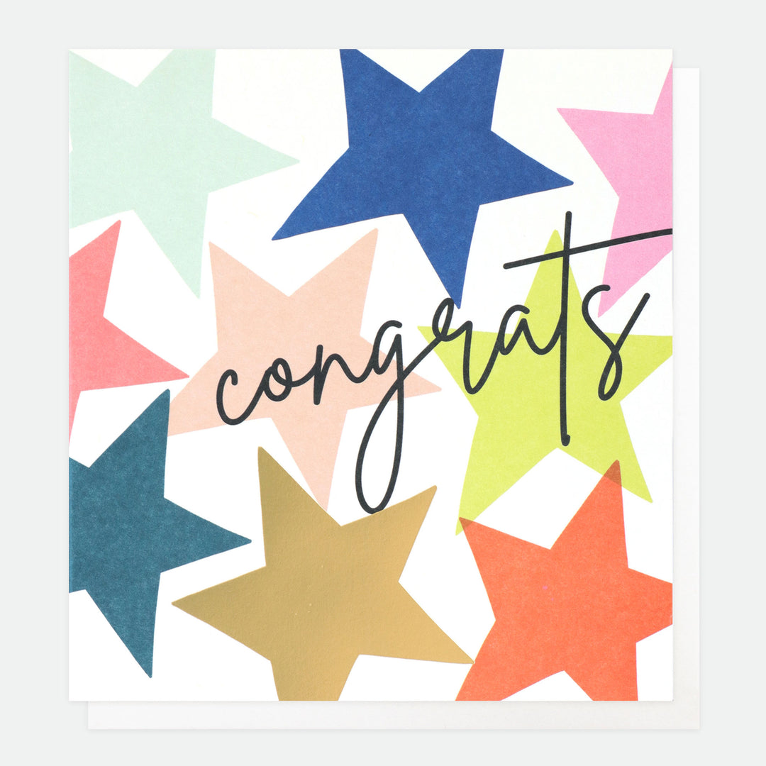 Congratulations Stars Card