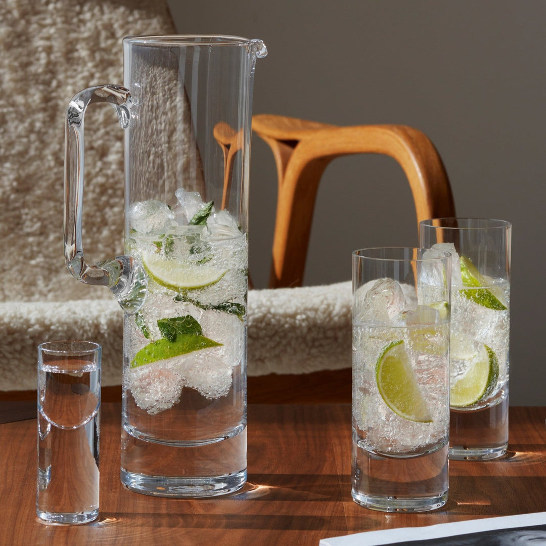 Two clear Boris Highball glasses by LSA International, 360ml capacity, featuring a sleek design for stylish drinks.