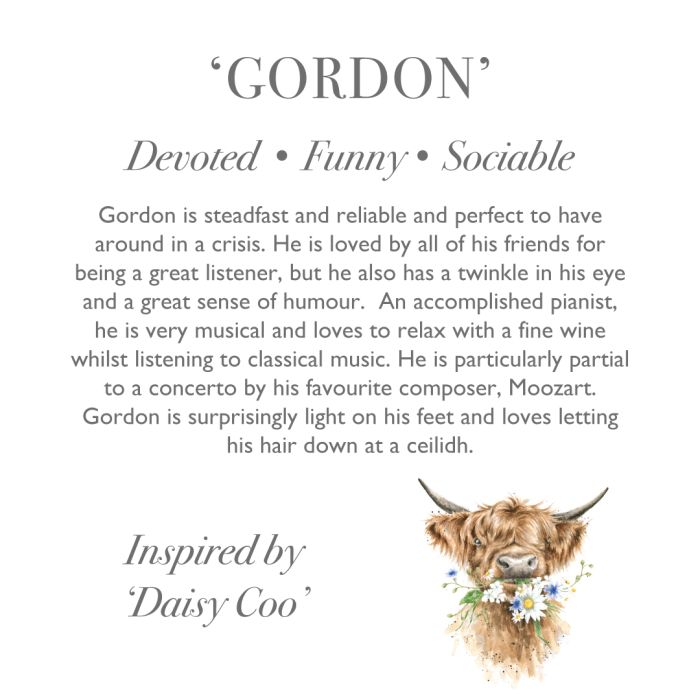 Gordon Medium Plush Highland Cow